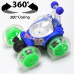Rechargeable 360° Stunt Remote Control Car with 3D Lights & Music for Kids - Full Detail by Nari Haat, Indian ethnic...