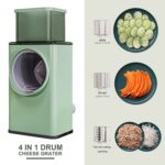 Vegetable Shredder Round Mandolin Slicer, Grater,  Salad Maker for Vegetable, Fruit - Full Detail by Nari Haat, India...