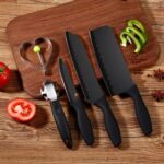 Stainless Steel Chef Knife Set, 5pc Kitchen Cutlery - Image 3
