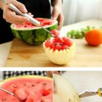 Multifunctional 2 1 Melon Baller - Stainless Steel Dig Scoop Fruit Carving Knife - Image 8