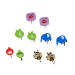 Premium Strong Adhesive Wall Hooks Set of 10 - Neckline Detail by Nari Haat, Indian ethnic wear, women clothing, desi...