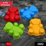 Set of 4 Silicone Animal Moulds for Cake, Chocolate, Soap & Candle Making, Diwali - With Dupatta by Nari Haat, Indian...