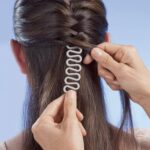 Fishbone Bun Maker Hair Tool for Women for Easy Hairstyling at Home & Parlours - Fabric Detail by Nari Haat, Indian e...