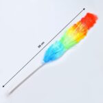 Colorful Feather Duster | Microfiber Duster Cleaning | Dusting Stick | Dusting Brush - Back View by Nari Haat, Indian...