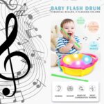 Flash Drum Toy – Colorful Musical Drum with Light Effects, Best Gift for Kids - Full Detail by Nari Haat, Indian et...