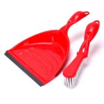 Long-handle dustpan and brush set for home cleaning