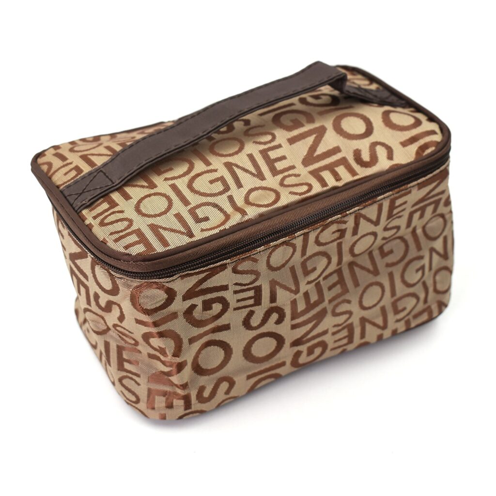 Portable Makeup Bag widely for storing makeup - Front View by Nari Haat, Indian ethnic wear, women clothing, designer...