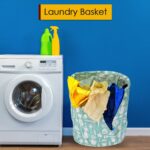 Durable Collapsible Laundry Storage Bag with Handles  for Dirty Laundry - Sleeve Design by Nari Haat, Indian ethnic w...