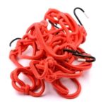 Heavy-Duty Elastic Bungee Cargo Net Mesh Holder - 4 Adjustable Hooks for Motorcycle - Full Detail by Nari Haat, India...