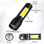 Mini Search Rechargeable LED Long Range Flashlight Emergency Light Torch - Full Detail by Nari Haat, Indian ethnic we...