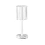 Crystal Table Lamp , Touch Control Atmosphere Nightstand Lamp With USB Charging Line - Back View by Nari Haat, Indian...