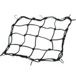 Heavy-Duty Elastic Bungee Cargo Net Mesh Holder - 4 Adjustable Hooks for Motorcycle - Full Detail by Nari Haat, India...
