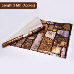 DIY 3D Self Adhesive Wallpaper Decal for Home Office Living Room Hall Kitchen - Fabric Detail by Nari Haat, Indian et...