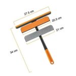 Plastic 3 in 1 Rotatable Double Side Design Cleaning Brush Glass Wiper for Glass window, Car Window, Mirror, Floor (Multicolor) - Image 12