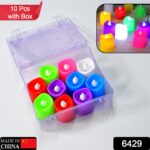 LED Tealight Candles – Battery Operated Decorative Lights (10 Pcs) - With Dupatta by Nari Haat, Indian ethnic wear,...