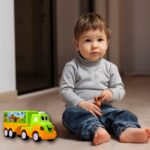 Small Green and yellow Toy Truck. - Full Detail by Nari Haat, Indian ethnic wear, women clothing, designer suit