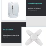 Foldable LED Fan Blade Bulb 28V (1 Pc) - Full Detail by Nari Haat, Indian ethnic wear, women clothing, designer suit