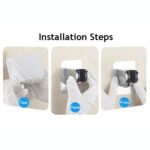 Shower Head Holder, Adhesive Handheld Shower Holder, with adhesive sticker to hold - Neckline Detail by Nari Haat, In...