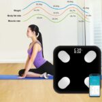 Bluetooth Body Fat Scale Digital Smart Body Weight Scale iOS and Android App to Manage Body Weight, Body Fat, Water, ...