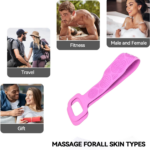 Silicone Body Back Scrubber Double Side Bathing Brush for Skin Deep Cleaning - Back View by Nari Haat, Indian ethnic ...