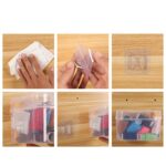 Adhesive Plastic Wall Hooks - Heavy Duty (1 Pair) - Fabric Detail by Nari Haat, Indian ethnic wear, women clothing, d...