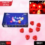 Flameless Candles LED Heart Shape Tea Light Candles Multi Color Electrical Diya Candles Battery Operated Fake Candles...