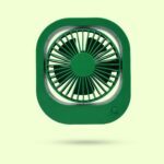 Portable USB Fan Rechargeable 2-Speed 180° Rotating Quiet Personal Fan - Neckline Detail by Nari Haat, Indian ethnic...