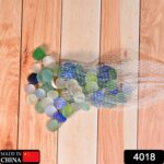 Glass Gem Stone, Flat Round Marbles Pebbles for Vase Fillers, Attractive pebbles for Aquarium Fish Tank. - With Dupat...