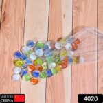 Glass Gem Stone, Flat Round Marbles Pebbles - Image 2