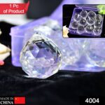 White Crystal Ball Hanging Crystal Ball for Home and Office or Car Decor. - With Dupatta by Nari Haat, Indian ethnic ...