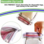 Plastics Transparent Jar Shaped Stand-up Pouch With Zipper - Closeup Embroidery by Nari Haat, Indian ethnic wear, wom...
