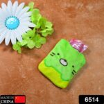 Green Kitty Hot Water Bag with Cover for Pain Relief & Warmth - With Dupatta by Nari Haat, Indian ethnic wear, women ...