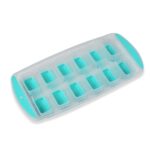 12-Grid Silicone Ice Cube Tray - Food-Grade Square Ice Maker, Easy Release Bottom - Back View by Nari Haat, Indian et...