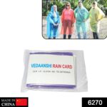 Disposable Rain Card Raincoat Easy to Carry Emergency Waterproof Rain coat RainCard - Image 2