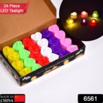 HEART LED FESTIVAL TEALIGHT WITH BATTERY OPERATE, Diwali ( 24PCS ) - With Dupatta by Nari Haat, Indian ethnic wear, w...