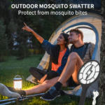 Rechargeable Electric Mosquito Killer Racket with Cable - Back View by Nari Haat, Indian ethnic wear, women clothing,...