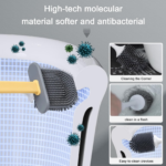 Silicone Toilet Brush with Holder (Without Box) - With Dupatta by Nari Haat, Indian ethnic wear, women clothing, desi...