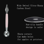 Multifunctional Fruit scooper & peeler  Garnish Kit - Back View by Nari Haat, Indian ethnic wear, women clothing, des...