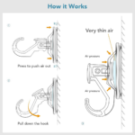 Transparent Rubber Vacuum Hangers for Bathroom, Kitchen, and Wall - Fabric Detail by Nari Haat, Indian ethnic wear, w...