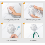 Transparent Rubber Vacuum Hangers for Bathroom, Kitchen, and Wall - Neckline Detail by Nari Haat, Indian ethnic wear,...