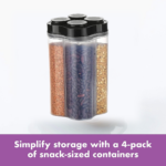 Plastic Lock Food Storage 4 Section Container Jar for Grocery, Fridge Container. - With Dupatta by Nari Haat, Indian ...