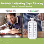 Foldable Ice Tray with Lid, 2-in-1 Ice Ball Maker - Image 3
