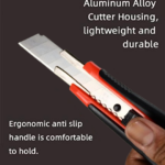 Heavy Duty 18mm Cutter Knife Set with Extra Blades for Office & Home - With Dupatta by Nari Haat, Indian ethnic wear,...