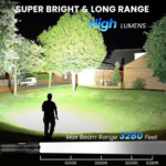 Mini Search Rechargeable LED Long Range Flashlight Emergency Light Torch - Closeup Embroidery by Nari Haat, Indian et...