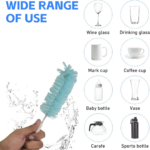 Long Handle Bottle Brush for Jars, Bottles & Containers Cleaning - With Dupatta by Nari Haat, Indian ethnic wear, wom...