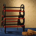 Bangle Stand 3 Step Bangle Storage Organizer Suitable For Display & Home - With Dupatta by Nari Haat, Indian ethnic w...