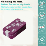 Leak-Proof Airtight Lunch Box with Spoon, 2 Compartments - With Dupatta by Nari Haat, Indian ethnic wear, women cloth...