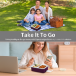 Leak-Proof Airtight Lunch Box with Spoon, 2 Compartments - Full Detail by Nari Haat, Indian ethnic wear, women clothi...