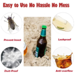 Beer Savers Caps for Soda & Bottles (6-Piece) - Back View by Nari Haat, Indian ethnic wear, women clothing, designer ...