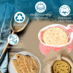 Hot Chapatti Washable Cotton Cloth Casserole Box - Sleeve Design by Nari Haat, Indian ethnic wear, women clothing, de...